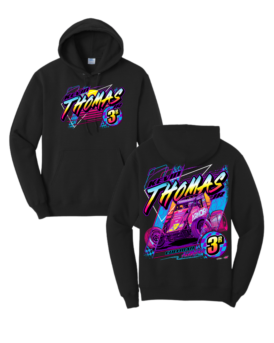 3R Neon Nights Hoodie - Black