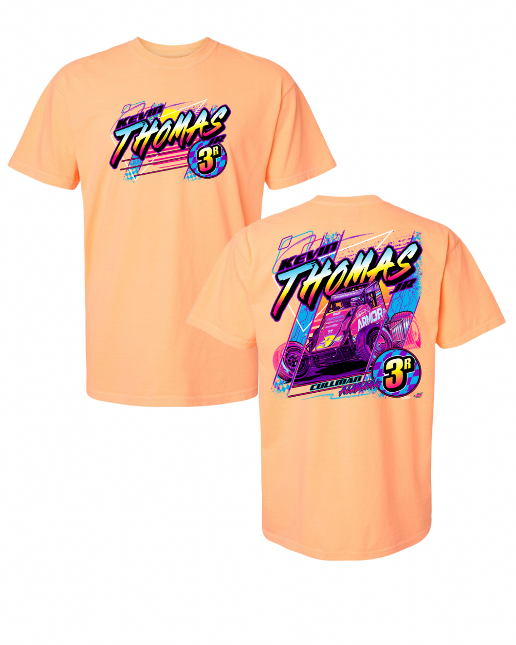 3R Neon Nights Tshirt - Neon Cantaloupe