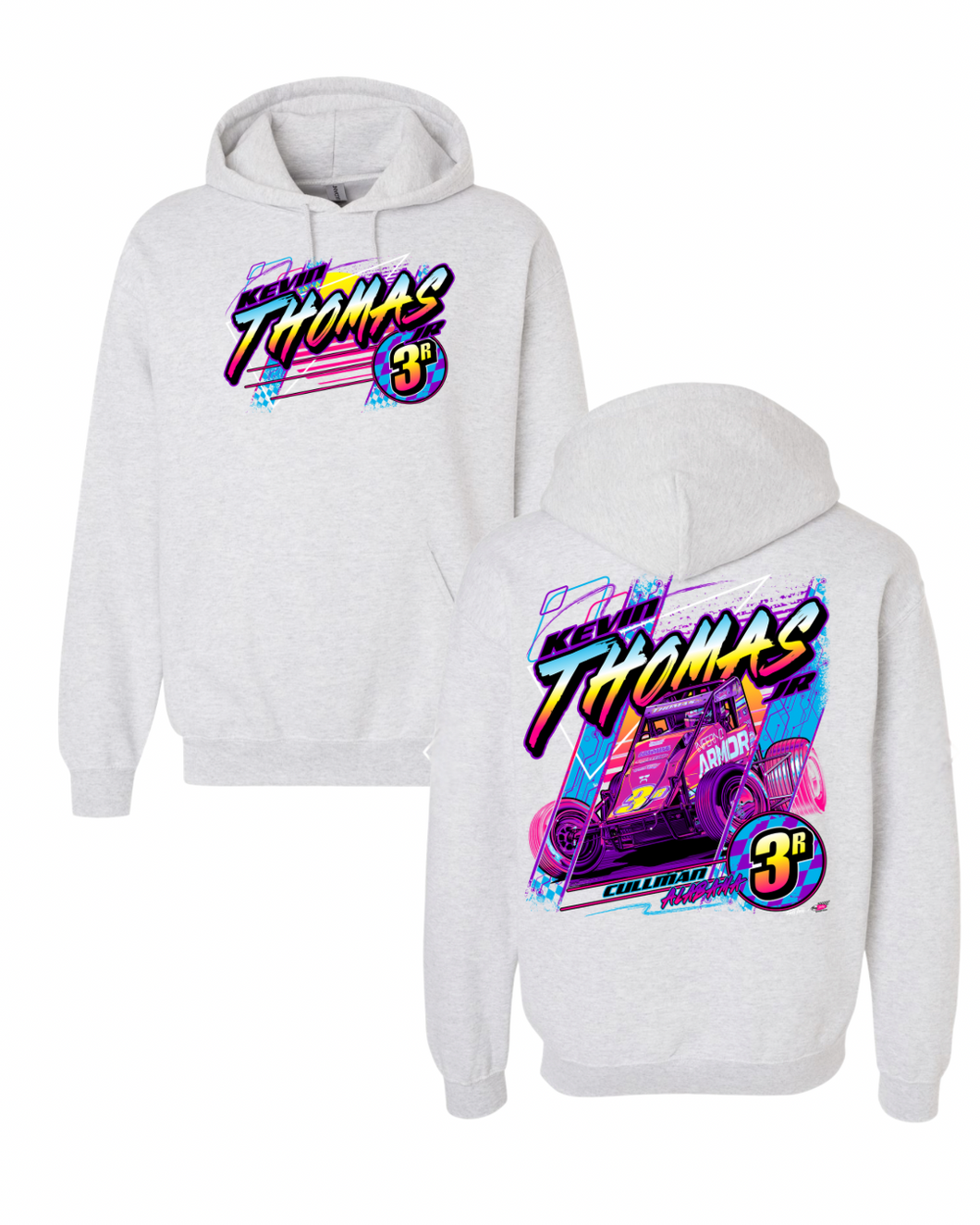 3R Neon Nights Hoodie - Ash