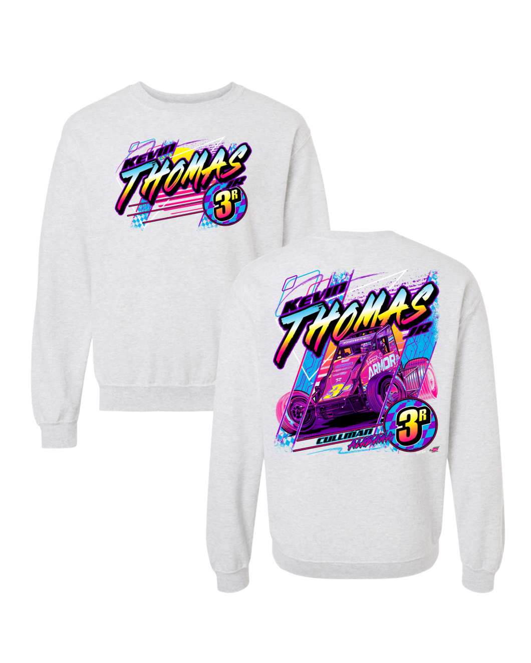 3R Neon Nights Sweatshirt - Ash