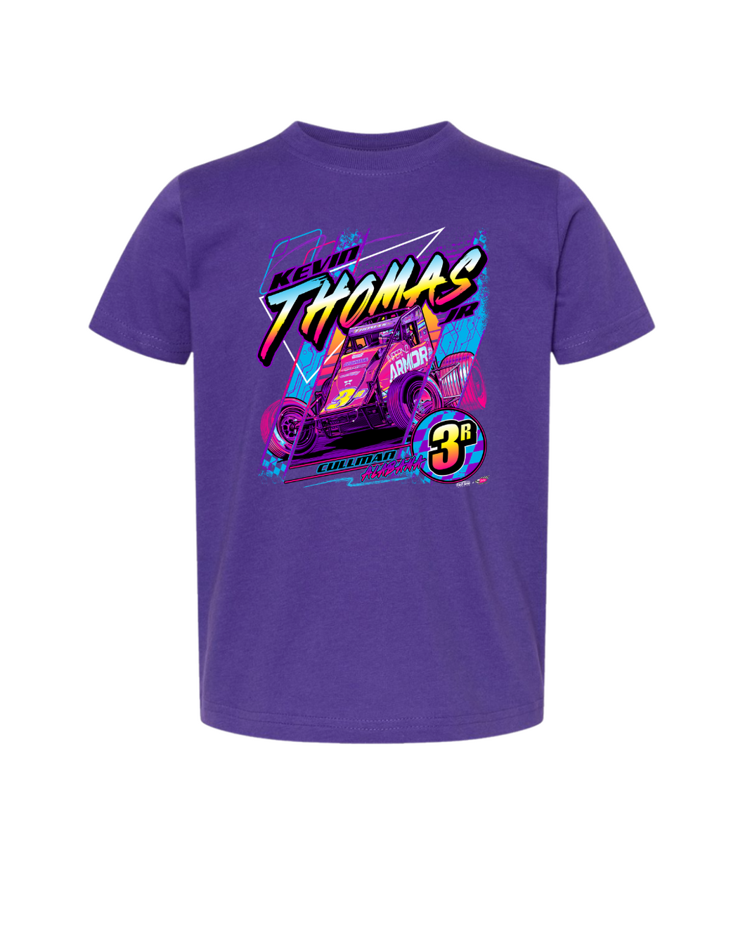 Kids - Neon Nights 3R Tshirt - Purple