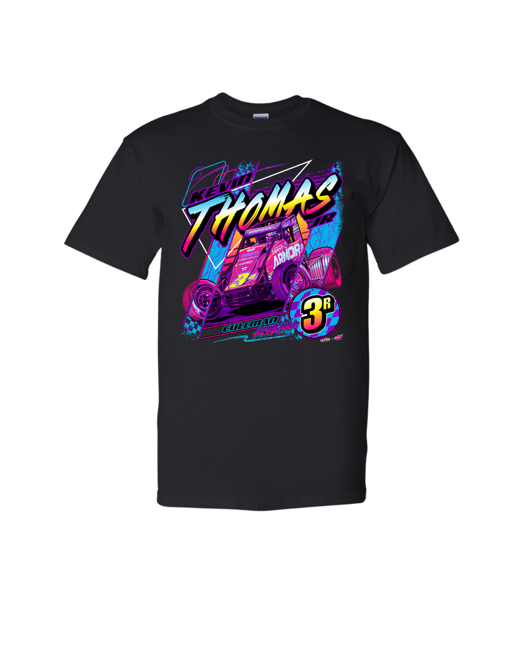 Kids - Neon Nights 3R Tshirt - Black