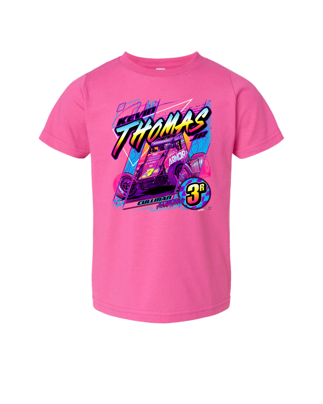 Kids - Neon Nights 3R Tshirt - Raspberry